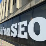 BrightonSEO Logo on a Window