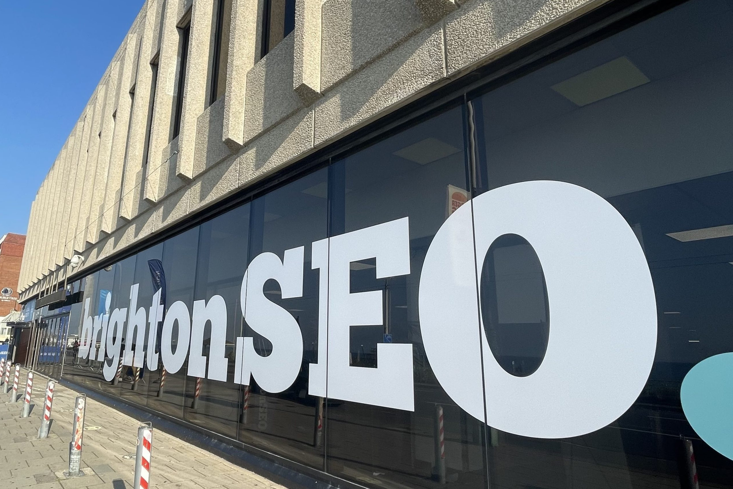 BrightonSEO Logo on a Window