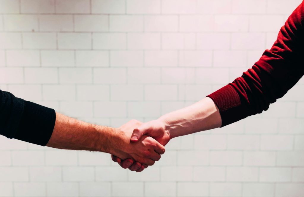 a handshake