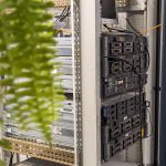 server tower for cloud storage backups in the esterling office
